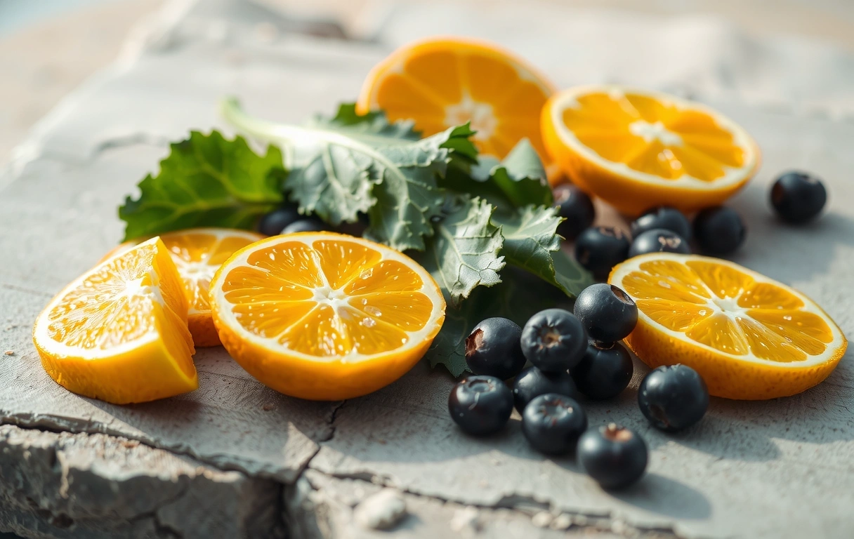 Frische, nährstoffreiche Lebensmittel